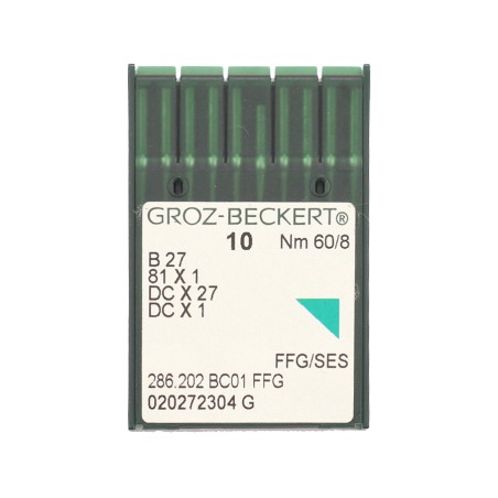 GROZ BECKERT light ballpoint needles industrial overlock B27 FFG SES size 60/8